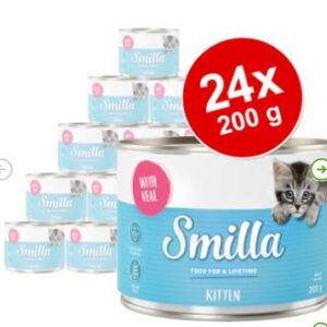 Smilla kitten: 24 blikjes van 200g (donatie)